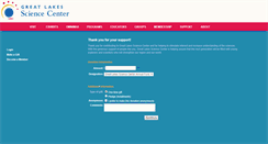 Desktop Screenshot of give.greatscience.com